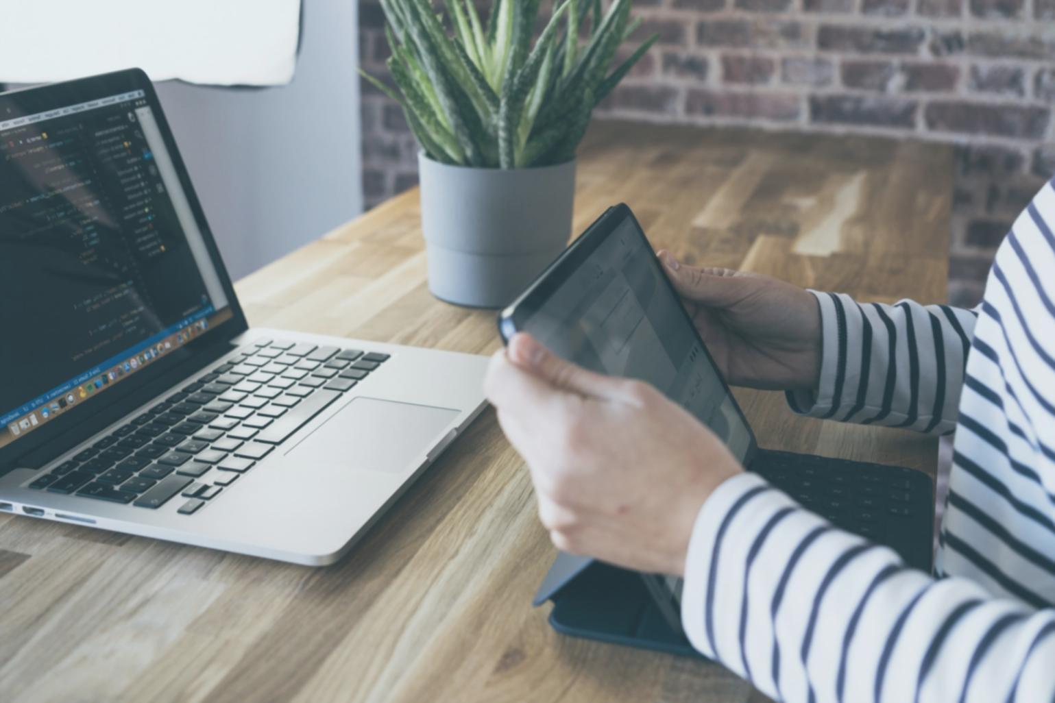 Team collaboration workspace with financial planning resources and comfortable modern office environment