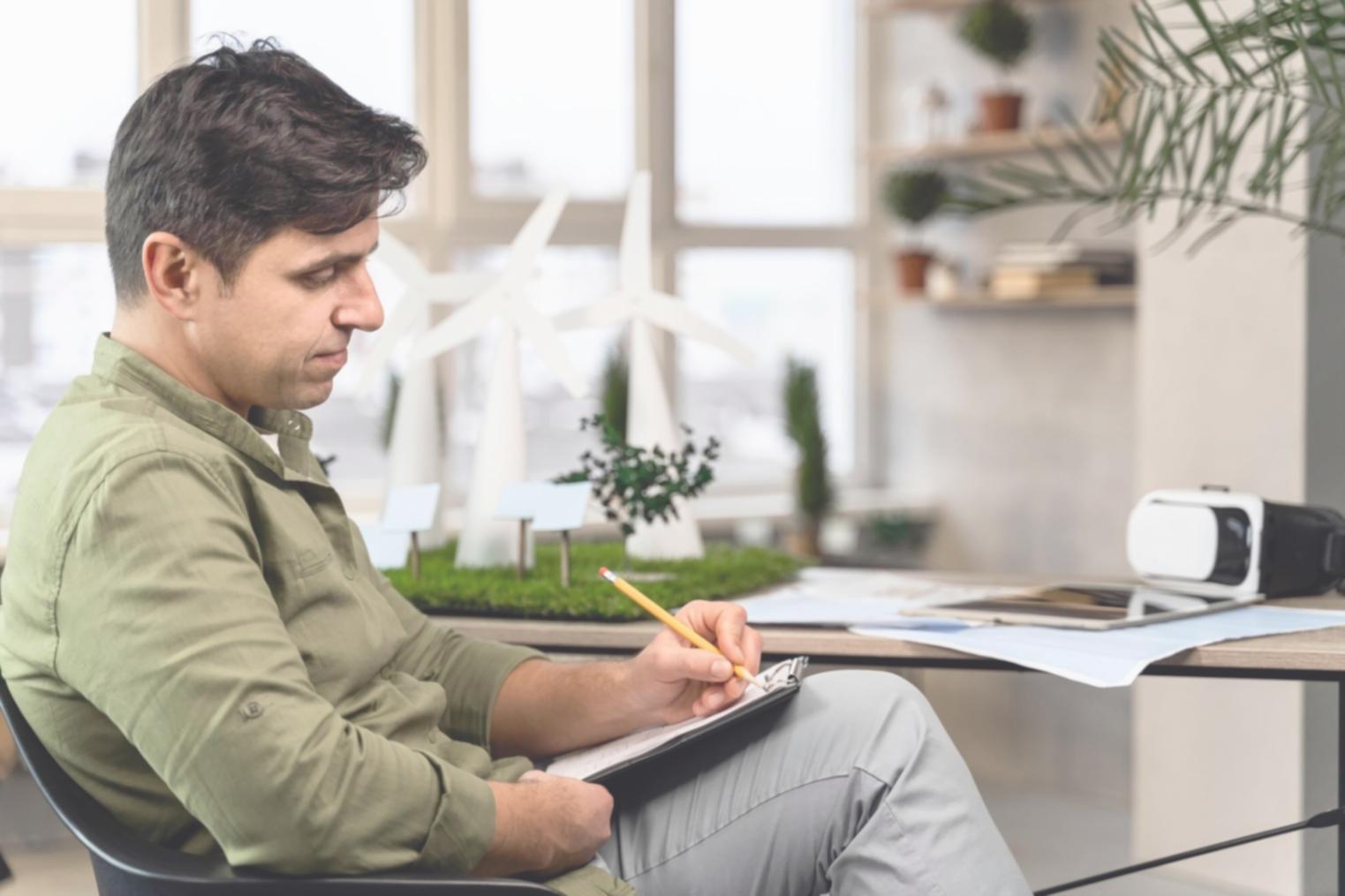 Financial planning workspace with budget documents and calculator